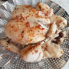 A picture of My Steam, Pressure cooked Salt & Pepper Chicken. 😀.