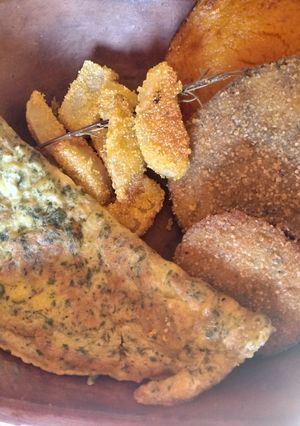 Una foto de Milanesas de berenjena