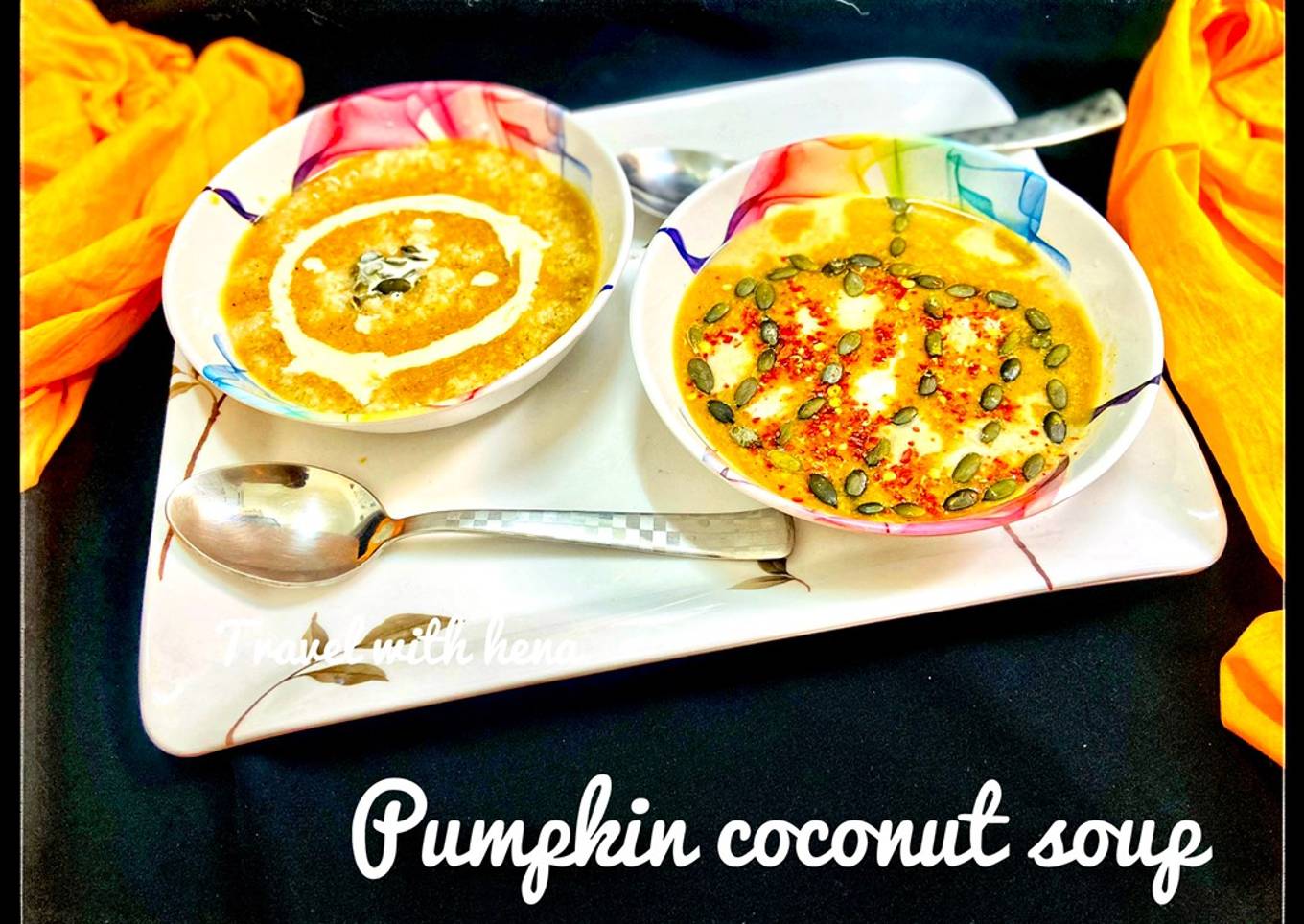 Pumpkin coconut soup