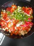 Saltados de verduras y pechuga de pollo