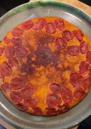 Une photo de Clafoutis tomate harissa