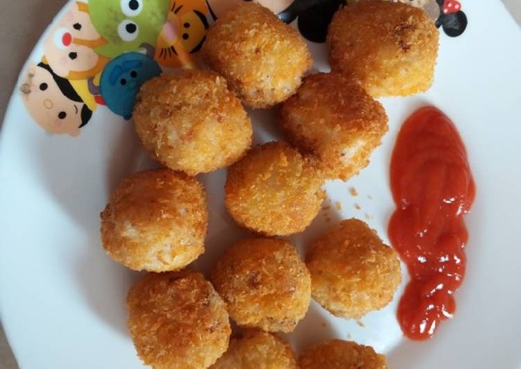 Resep BOLA2 NASI KORNET &amp; SAYURAN UNTUK ANAK ALERGI TELUR DAN SUSU, Sempurna