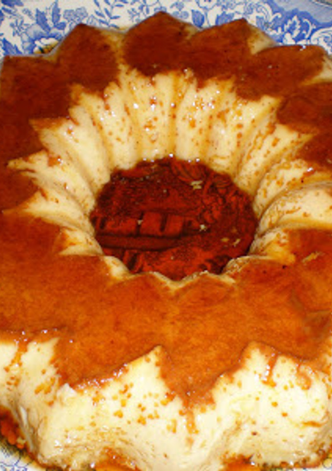 Una foto de Flan de leche condensada