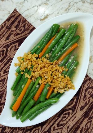 Foto resep (630) Tumis Buncis Bawang Putih