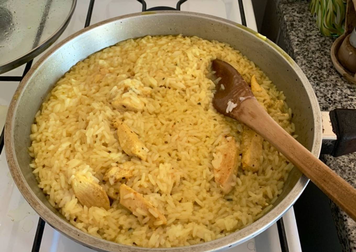 Pollo con arroz al curry