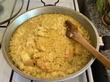 Pollo con arroz al curry
