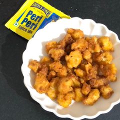 Gobhi peri peri popcorn A picture of Gobhi peri peri popcorn.