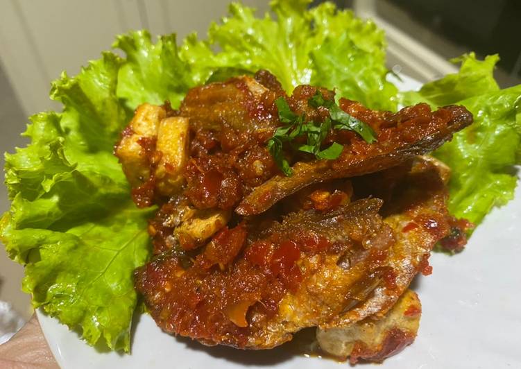 Bahan Membuat Ikan asin lado merah Lezat