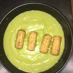 Una foto de Crema de guisantes