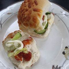 A picture of Vegetarian burgers 🍔.