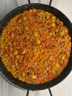 Una foto de Paella de calamaritos