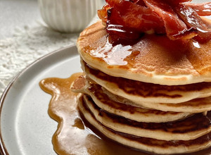 A picture of American Pancakes - my go to recipe.