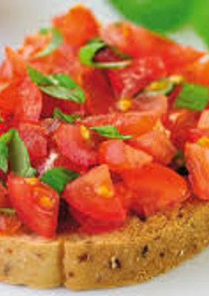 A picture of Sweet bruschetta on toast.