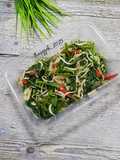 Tumis kangkung belacan bumbu iris