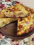 🥔 Tortilla de papas española. Otra versión, cocción de las papas combinada 🥔 sin freír!!