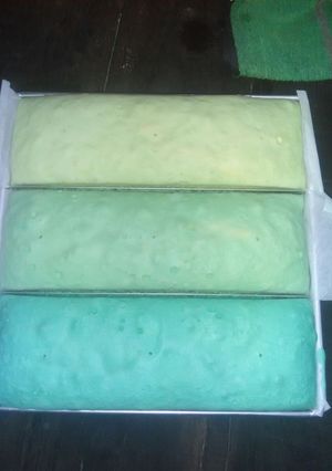 Foto resep Blue ombre cake