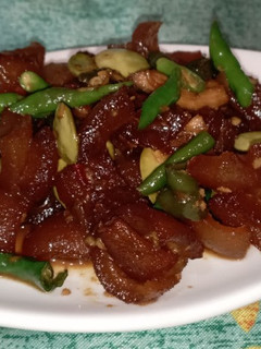 Foto resep Oseng Kikil Cabe Ijo