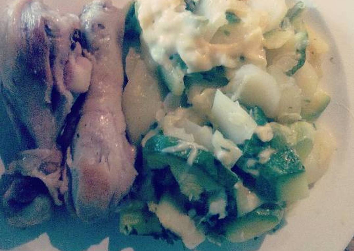 Papas y güicoy con queso
