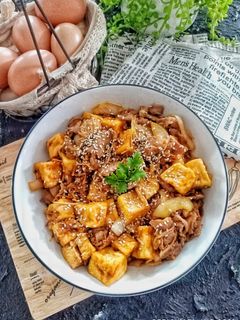 Foto resep Tumis Tahu Sukiyaki Enoki
