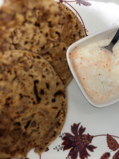 A picture of Onion paratha.