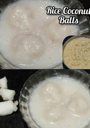 A picture of Rice Coconut Balls.