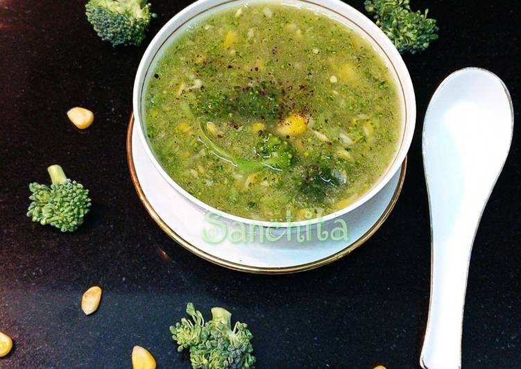 Sweet Corn Broccoli Soup