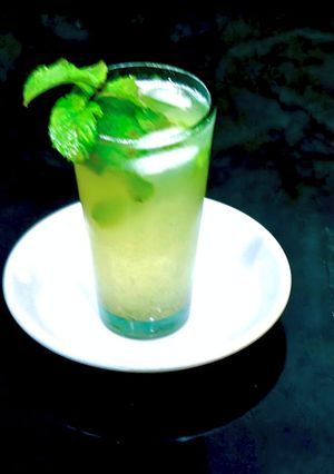 A picture of Mousambi Mint Mocktail.