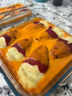 Una foto de Pimientos rellenos de bacalao en Thermomix