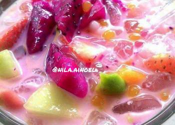 Siap Saji Sup buah segar Lezat Mantap