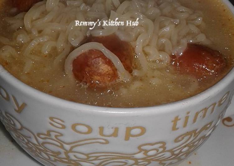 Noodles & Sausage Soup