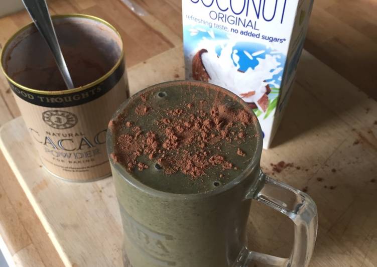 Steps to Prepare Favorite Chocolate Protein Shake (Vegan)