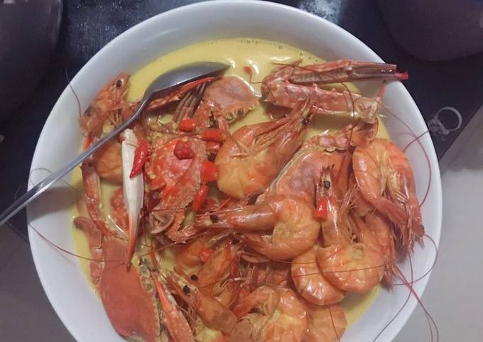 Wajib coba! Bagaimana cara buat Udang dan kepiting kuah santan pedas dijamin sempurna