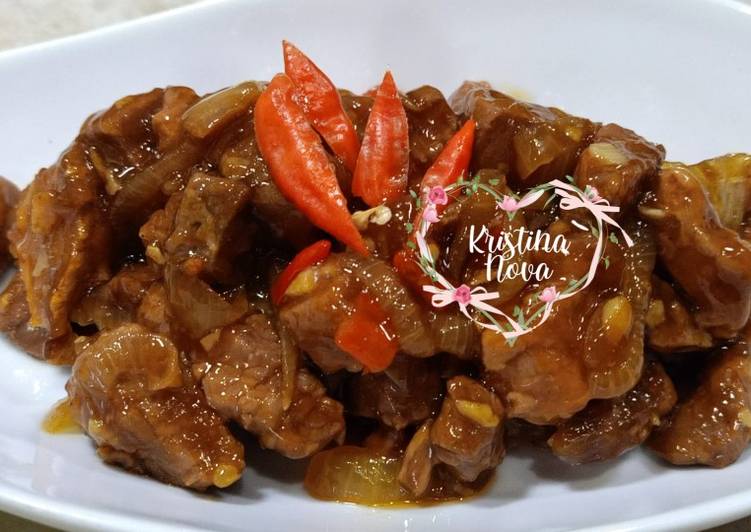 Resep Daging Pedas Saus Tiram Anti Gagal