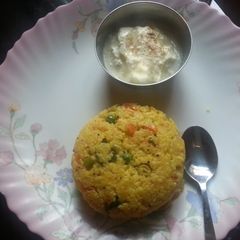 A picture of Little Millet Kichdi / Saamai Kichdi.