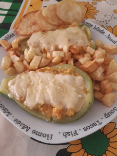 Una foto de Zapallo italiano con papitas