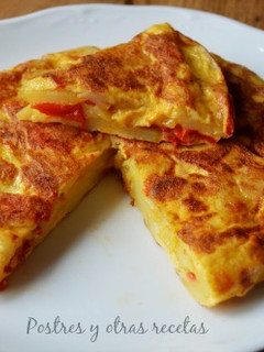 Una foto de Tortilla de pimientos