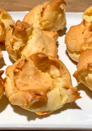 A picture of Cheese Gougères.