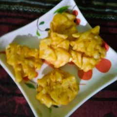 Potato besan pakoda A picture of Potato besan pakoda.