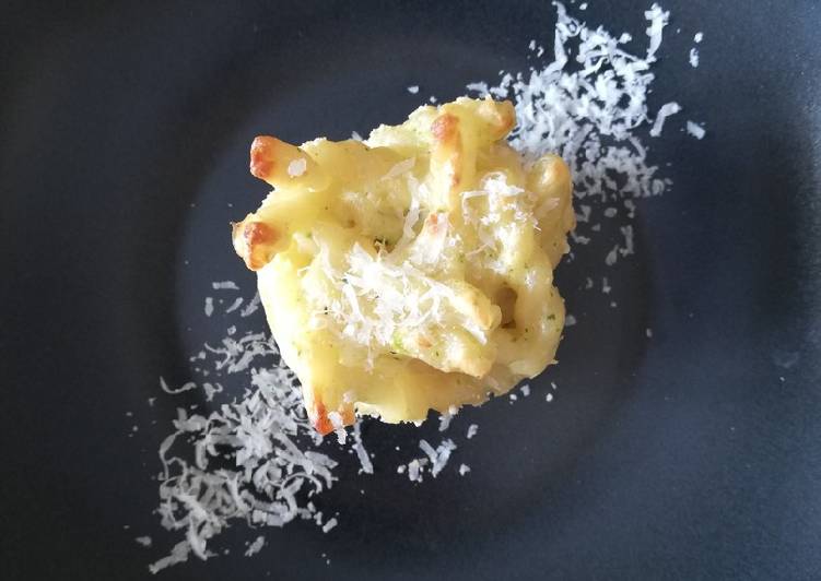 Timballino di pasta con crema di zucchine e provola 🥒😋🧀