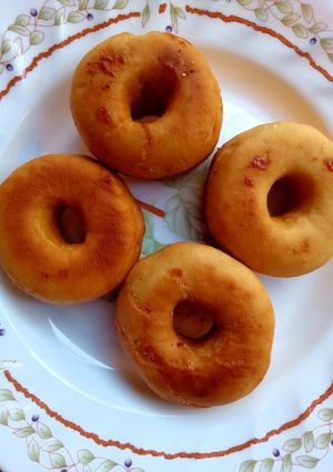 A picture of Eggless Doughnuts 🍩.