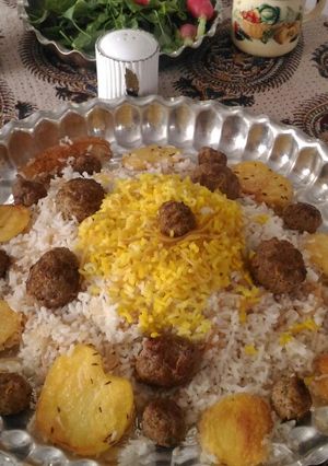 عکسی از دستور رشته پلو