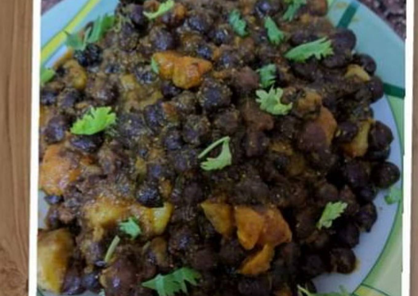 Indian kali chana chaat