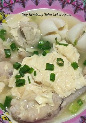 Foto resep Sup Kembang Tahu Ceker Ayam