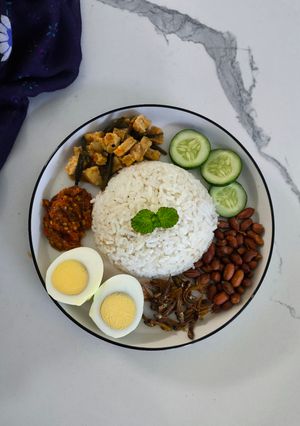 Foto resep Nasi Lemak Malaysia Magic Com