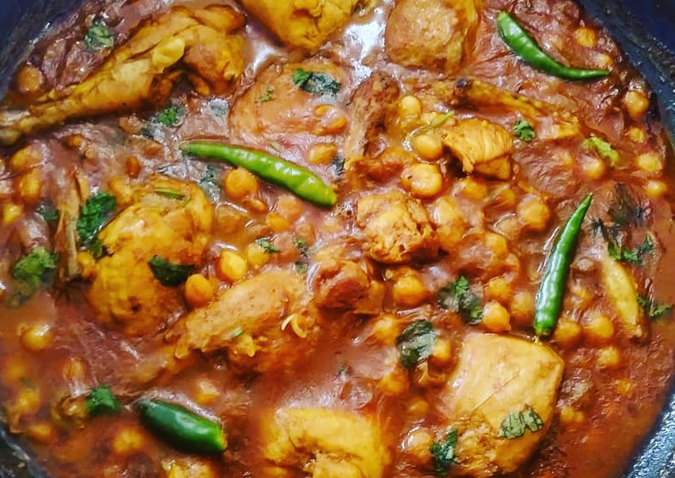 Tri spice Murg cholay