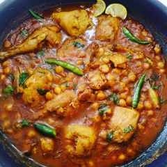 Tri spice Murg cholay A picture of Tri spice Murg cholay.