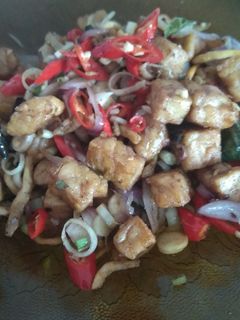 Foto resep Tempe sambel matah mewah