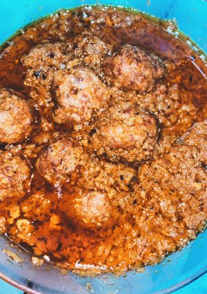 A picture of Mutton kofta Kurry 😍.