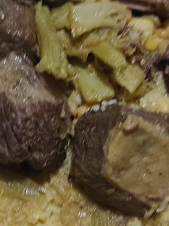صورة لوصفة كسكسي ابيض بالخرشف ولحم الخروف