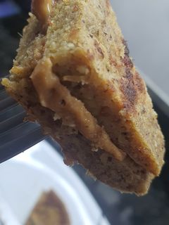 Una foto de Pancakes de maní light libre de azúcar